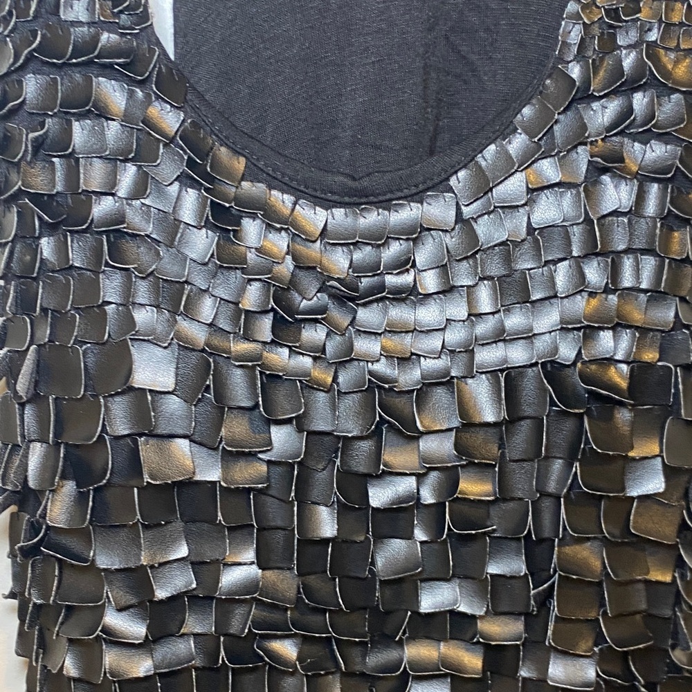 Awake Black Textured Ruffle Racerback Tank - Picture 5 of 5